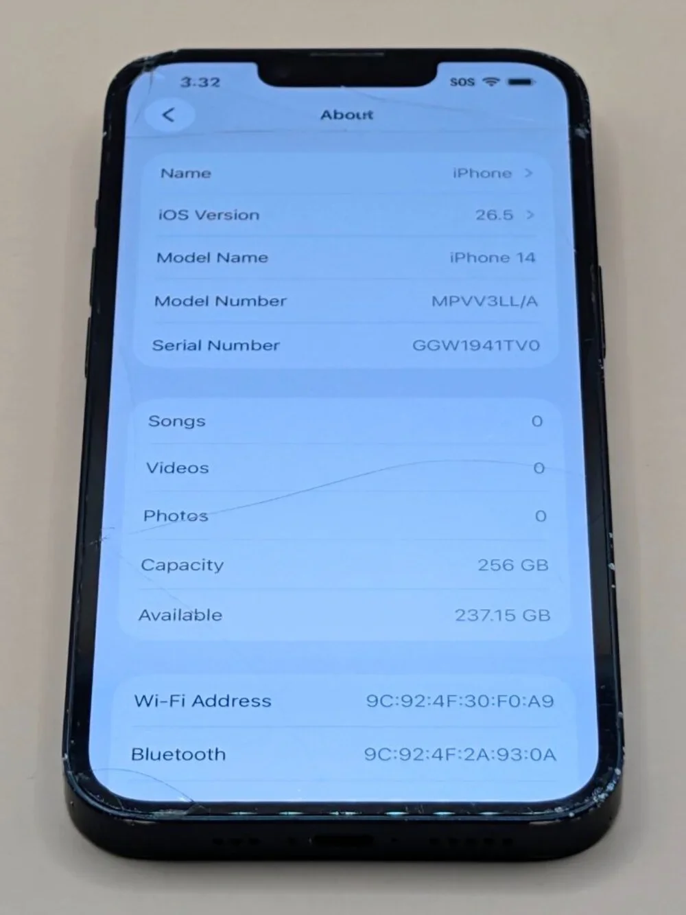 iPhone 14 256GB (Unlocked)***